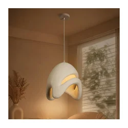 BRILAGI - Luster na sajli WABI SABI 1xE27/60W/230V prečnik 35 cm bela