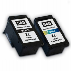 toner123 Komplet Canon 545XL + 546XL/Canon Pixma IP 2820, 2850/MG2440,2450,2455,2550s,2555,3050,3051/MX495/TR4550/TS205, 305, 3150, 3350 kompatibilni kartuši (2) - črna XL, barvna XL