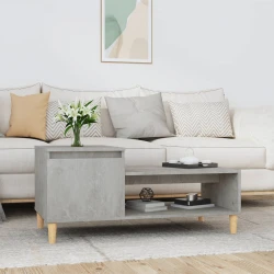 Den Klubska mizica betonsko siva 100x50x45 cm konstruiran le