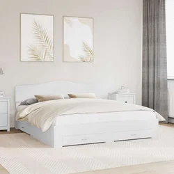 vidaXL vidaXL Konstrukcija postelje Bela 180 x 200 cm Konstruiran les, (5000102345)