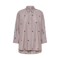 ONLY Bluza ONLNew Lina Grace rjava / črna / bela