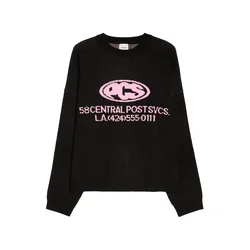 Bershka Pulover roza/črna