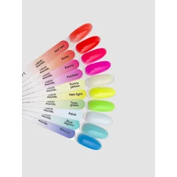 TOUCH Neon Liquid polygel Ruby - neon rdeč tekoči akrilni gel, 15 ml