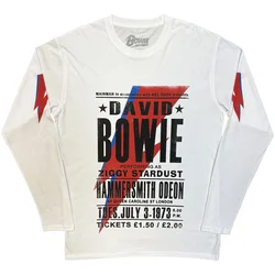 David Bowie Hammersmith Odeon (Sleeve Print) White M Majica