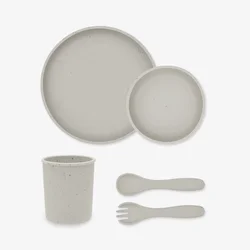 Kikka Boo Silikonski set za hranjenje 5 delova Platinum Sand