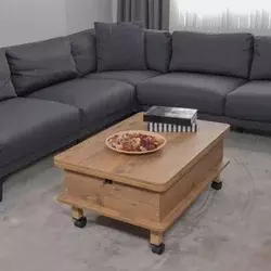 Hanah Home Sto za dnevnu sobu Helsinki 90x40x60 cm, Smeđi