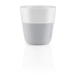 Komplet 2 sivo-belih skodelic Eva Solo Marble, 80 ml