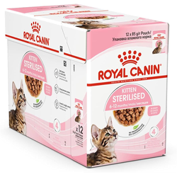 Royal Canin kesice za mačiće KITTEN Sterilised - sosić 12x85g