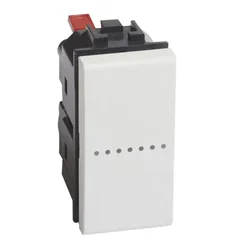 AXIAL TIPKALO 1P/10A/250V 1M BIJELO