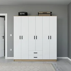 HANAH HOME Ormar braon - bele boje Yaman 1600 75
