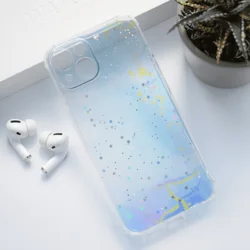 Maska za telefon Fluid Color za iPhone 13, Svetloplava