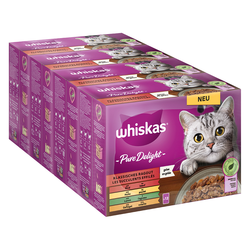 Multi pakiranje Whiskas Pure Delight vrećice 48 x 85 g - Ragout klasični u želeu