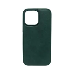 Maska za telefon LEATHER CASE za Iphone 14 Pro Max, Zelena