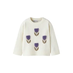 NAME IT Pulover NMFOLGI temno zelena/temno liila/bela