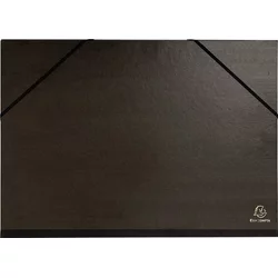 Mapa kartonska lakirana sa gumicom 32x45cm(A3) Exacompta 548000E crna