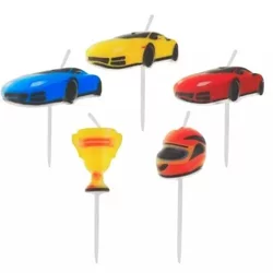 GoDan Sveča za torto Cars 5 kos