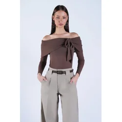 Trend Alacati Stili Ženska bluza Alc-X15152, Braon