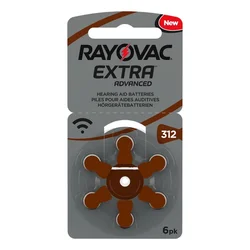 RAYOVAC Set baterija za slušni aparat 312BL, 6 komada
