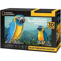 Puzzle Cubic Fun SCARLET MACAW 3D sestavljanka, 88 delov