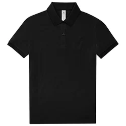 MAJICA KRATKI RUKAVI B&C MYPOLO180 WOMEN 180G CRNA M