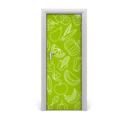 tulup.si Samolepilni tapete na vratih Zelenjava in sadje 75x205 cm