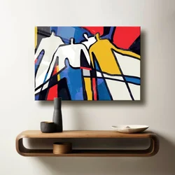 Wallity Dekorativna slika na kaljenom staklu, 50x70cm, Šarena