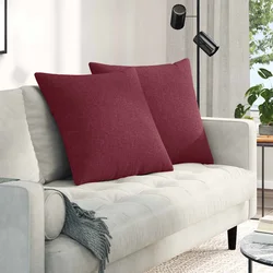 Jastučići za sofu 2 pcs Vinska crvena 80 x 80 cm tkanina