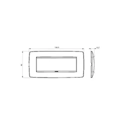 GEWISS GW16106VN poklopac okvir ONE