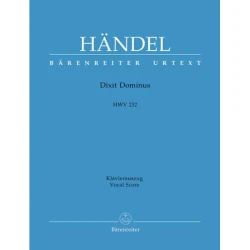 HANDEL:DIXIT DOMINUS HWV 232 VOCAL SCORE