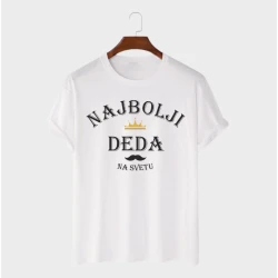 MAFIMI Muška majica Najbolji deda, Bela