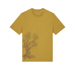 Life-Tree Majica Fairwear Organic Olive Tree rumena