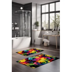 Lessentiel Maison Set prostirki za kupatilo CT-5150, 2 Komada, Šarena