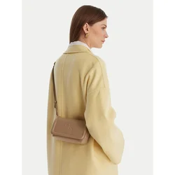 Ročna torba Calvin Klein Bold Ck Flap Crossbody LV04F1027G Rjava