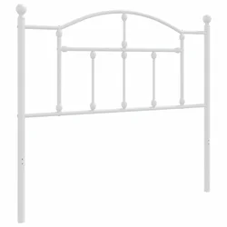 Vidaxl Kovinsko nadomestno vzglavje belo 100 cm