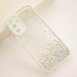 Maska Frame Glitter za Samsung A15 4G/ A155F/ A15 5G/ A156B bela