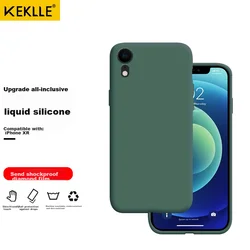 Keklle Maska za mobilni telefon iPhone XR, Tamnozelena