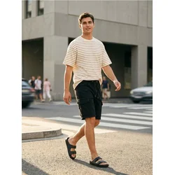 Sinsay - Jogger kratke pantalone od trapera - crno