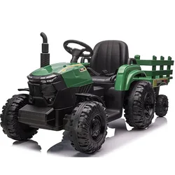 Traktor na akumulator sa prikolicom zeleni 2223