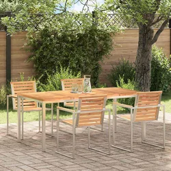 TrpezarijskiStol Smeđa 180 x 90 x 75 cm Čvrsto teak drvo