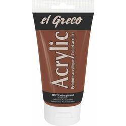 El Greco Akrilna barva 150 ml 28522 Burnt Umber