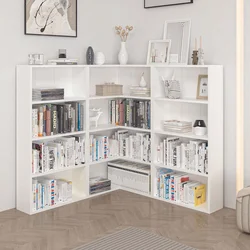 Hanah Home polica za knjige Adel Corner Set 3, 120×120 cm, bela