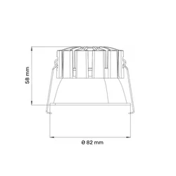 DAWN LED SVETILJKA XG-12 8W CCT BELA DIM