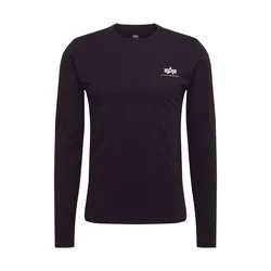 ALPHA INDUSTRIES Majica Basic z dolgimi rokavi Small Logo, črna