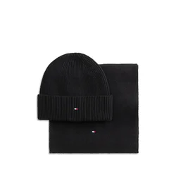 Tommy Hilfiger Set šal + kapa AW0AW19136 Črna