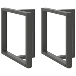 Noge za blagovaonski stol T-oblika 2 kom antracit 70x35x(72-73) cm čelik