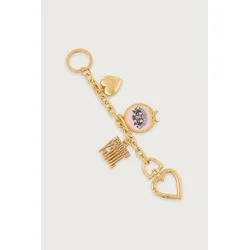 Juicy Couture obesek za ključe ženski kovinski MULTI CHARMS