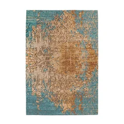 Kayoom PREPROGA Primavera 725 Sand / Blau   80/150 cm  tkano modra