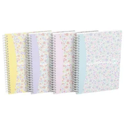 BLOK KOLEGIJ A5 CRTE  60L FLORAL PASTEL OXFORD 400094953 SORT