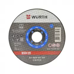 Rezna ploča Wurth Red Line Čelik - 180 mm x 3 mm/22,23 mm