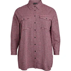Zizzi Bluza MRAFINE vinsko rdeča/pastelno rdeča/črna